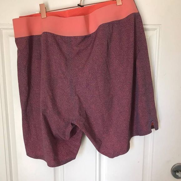 Lululemon lined hydrid swim athletic shorts jawstring elastic waistband large 3 - Picture 2 of 8